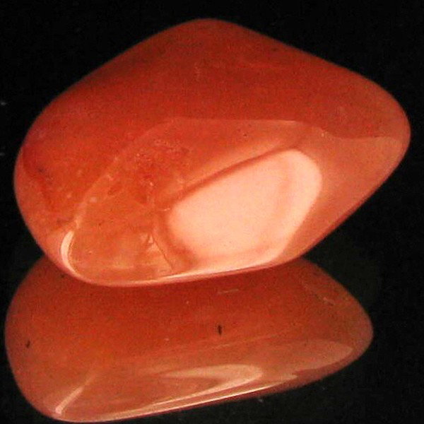 18.55ct Carnelian Freeform Cabochon: Excellent and well colored; with treatment