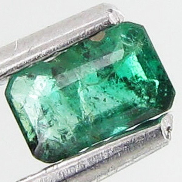 .25ct Octagon Emerald Deep Green Colombia: Excellent piece; Well cut and colored; with treatment