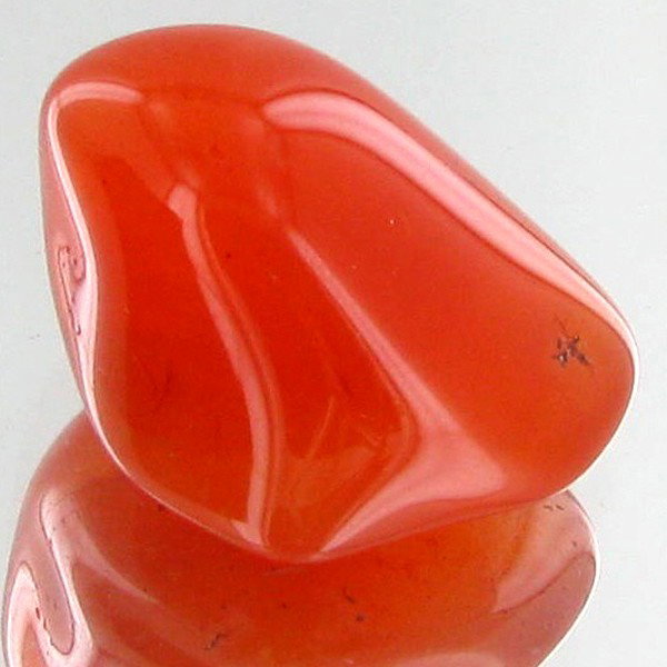 28ct Carnelian Freeform Cabochon: Excellent and well colored; with treatment