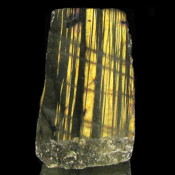 77.65ct Flashy Peacock Color Labradorite Slab: Excellent and well colored; with treatment