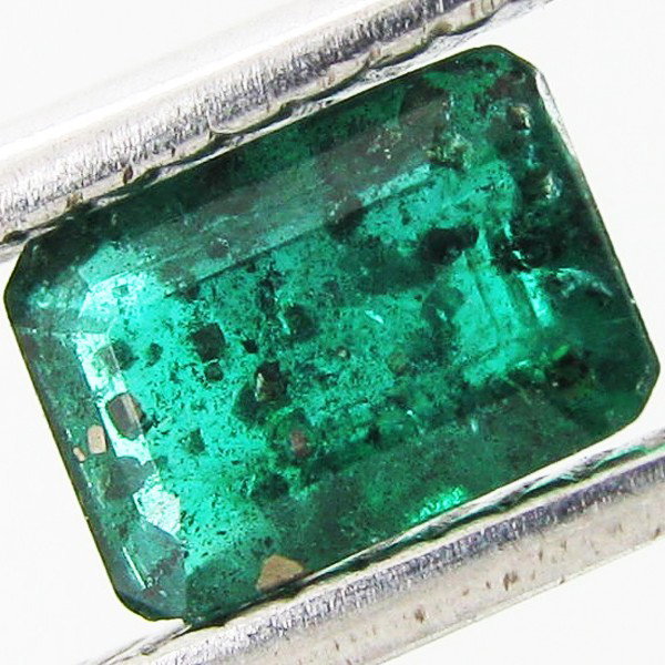 0.68ct Colombian Emerald Octagon: Excellent piece; well cut & colored; with treatment