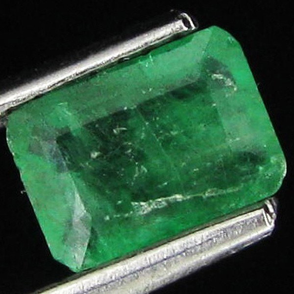 .74ct Octagon Emerald Deep Green Colombia: Excellent piece; Well cut and colored; with treatment