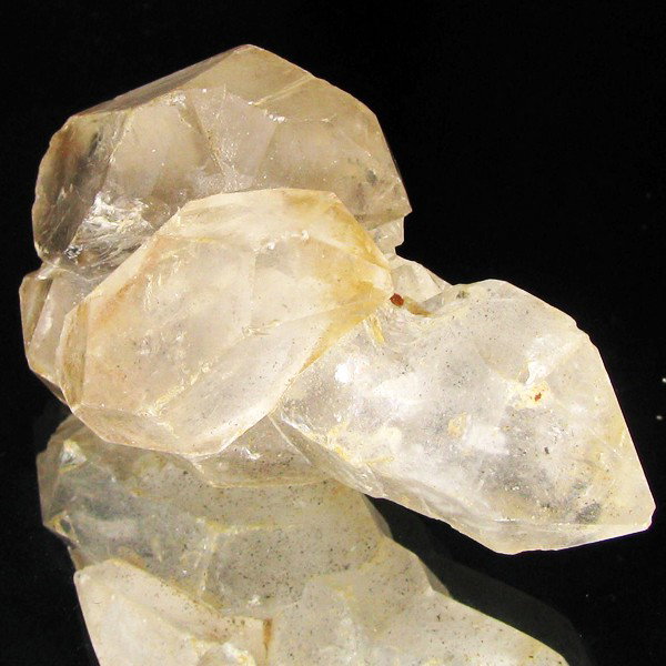 41g Smoky Scepter Herkimer Diamond Quartz Cluster: Excellent specimen
