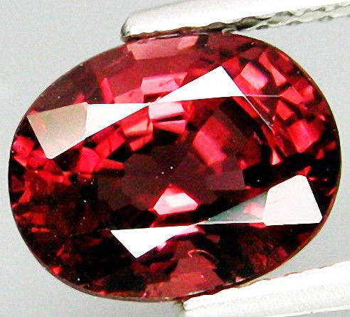 2.48ct Red Lustrous Natural Spinel Mogok: Excellent piece; Well cut and colored; with treatment