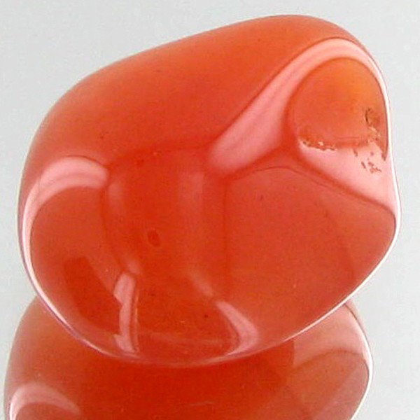 21.7ct Carnelian Freeform Cabochon: Excellent and well colored; with treatment