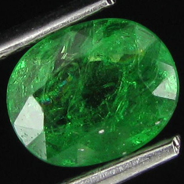 1.25ct Natural Green Tsavorite Garnet: Excellent piece; Well cut and colored; with treatment