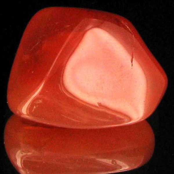 23ct Carnelian Freeform Cabochon: Excellent and well colored; with treatment