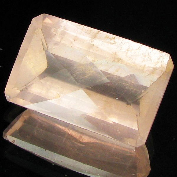 26.45ct Clear Misty Moonstone Cut Octagon: Excellent piece; well cut & colored; with treatment