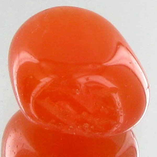 18.55ct Carnelian Freeform Cabochon: Excellent and well colored; with treatment