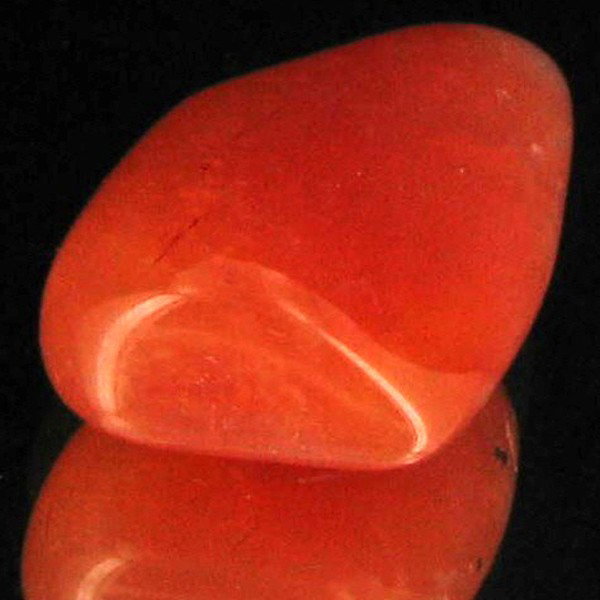18.2ct Carnelian Freeform Cabochon: Excellent and well colored; with treatment