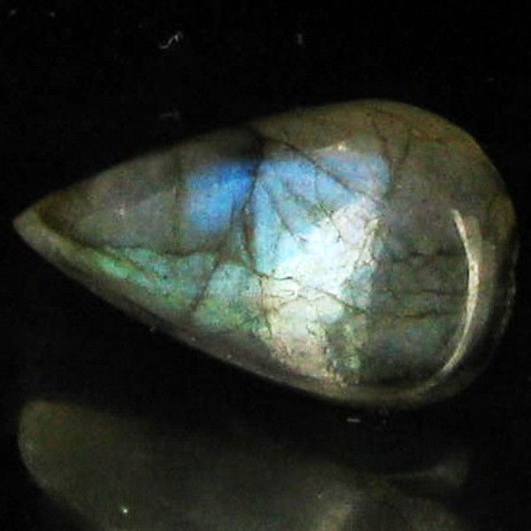 9.21ct RARE Translucent Labradorite Cabochon: Excellent Piece; well colored and cut; with treatment