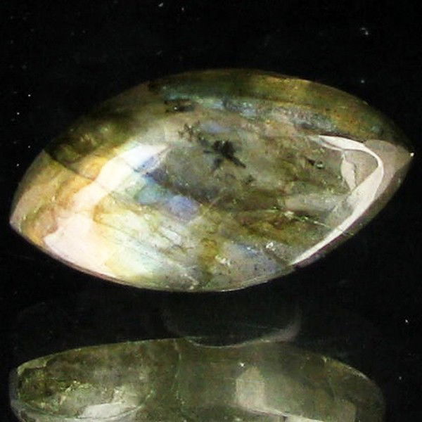 11.43ct RARE Translucent Labradorite Cabochon: Excellent Piece; well colored and cut; with treatment