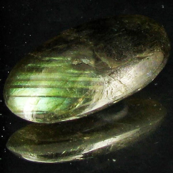 11.55ct RARE Translucent Labradorite Cabochon: Excellent Piece; well colored and cut; with treatment