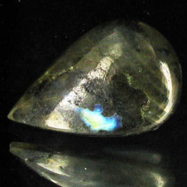 16.15ct RARE Translucent Labradorite Cabochon: Excellent Piece; well colored and cut; with treatment