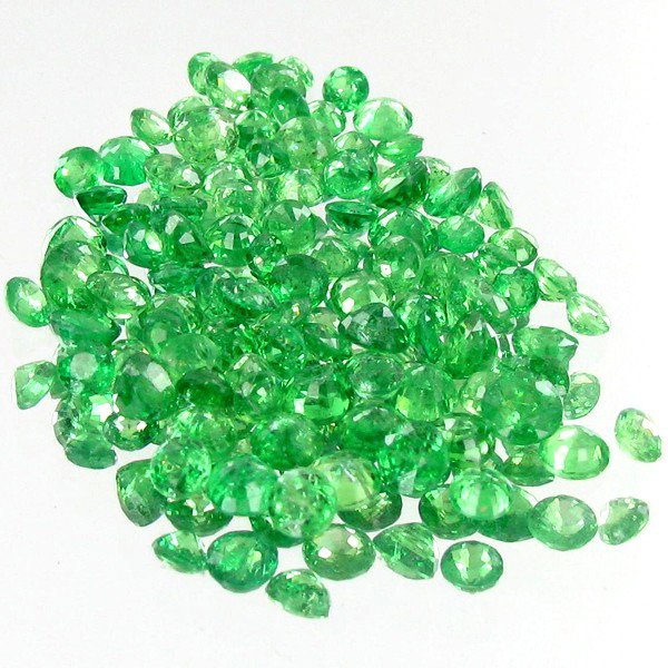 1.03ct Green Tsavorite Garnet Oval Cut Parcel: Excellent parcel; well cut & colored; with treatment