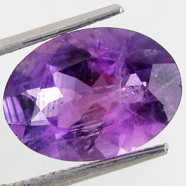 4.73ct Purple Amethyst Oval: Excellent piece; well cut and colored; with treatment