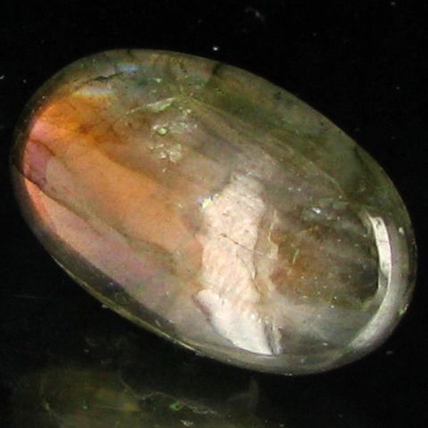 15.65ct RARE Translucent Labradorite Cabochon: Excellent Piece; well colored and cut; with treatment