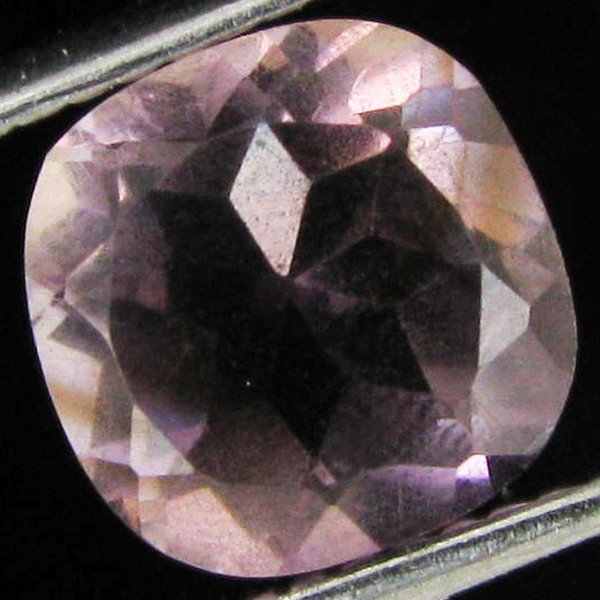 2.05ct Pink Amethyst Cushion: Excellent piece; well cut and colored; with treatment
