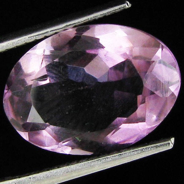5.12ct Purple Amethyst Oval: Excellent piece; well cut and colored; with treatment