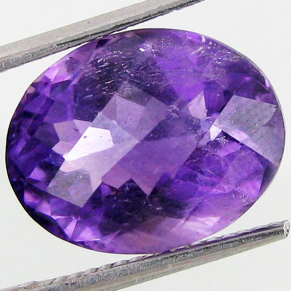 7.98ct Purple Amethyst Oval: Excellent piece; well cut and colored; with treatment