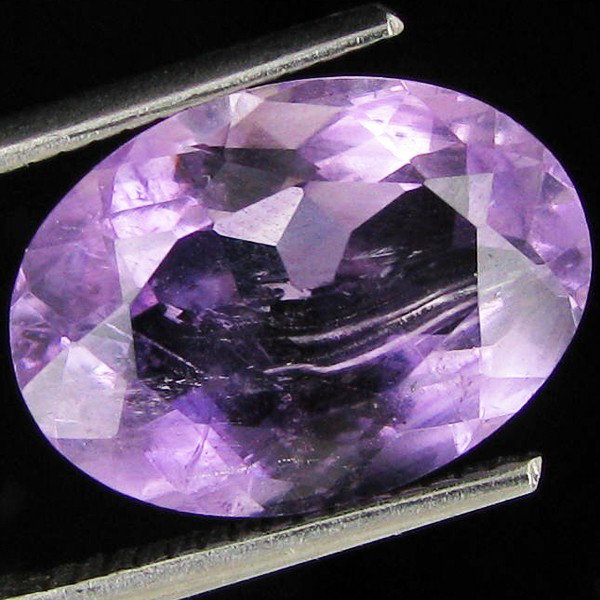 5.4ct Purple Amethyst Oval: Excellent piece; well cut and colored; with treatment