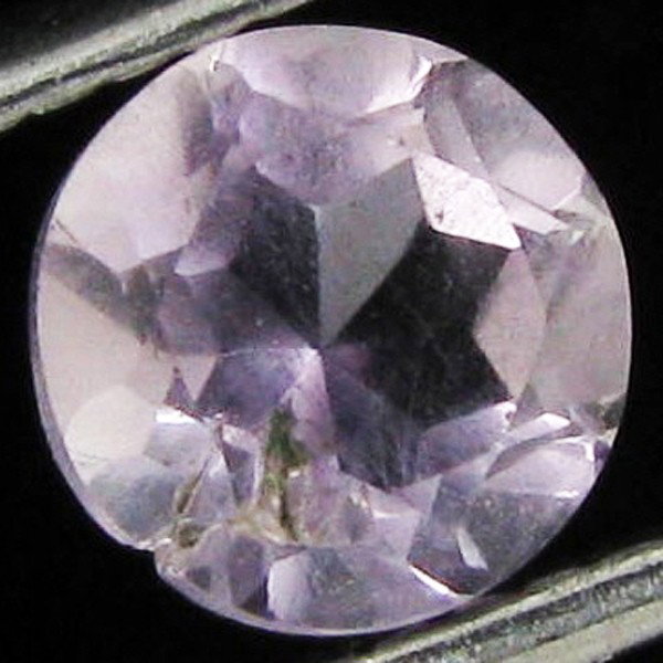0.85ct Pink Amethyst Round: Excellent piece; well cut and colored; with treatment