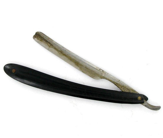 Antique Jordan Bone Handle Razor: Excellent antique piece; 10" open