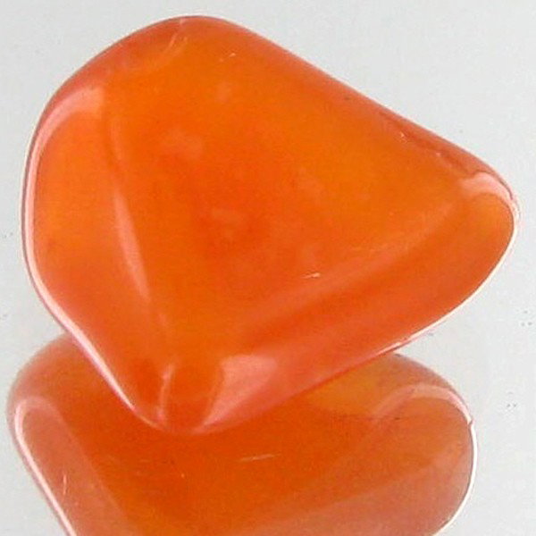 12.7ct Carnelian Freeform Cabochon: Excellent and well colored; with treatment