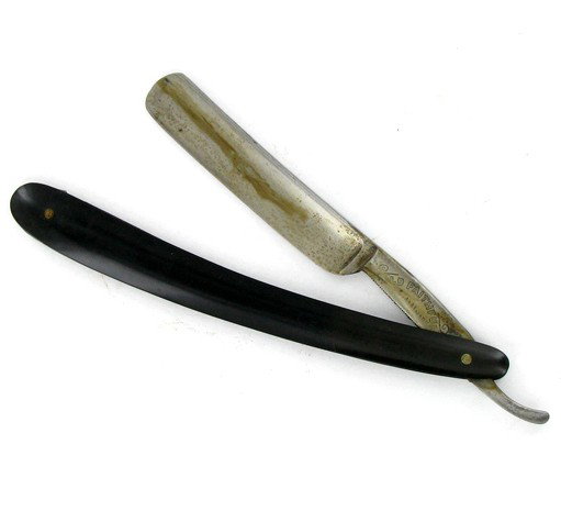 Antique Jordan Bone Handle Razor: Excellent antique piece; 10" open