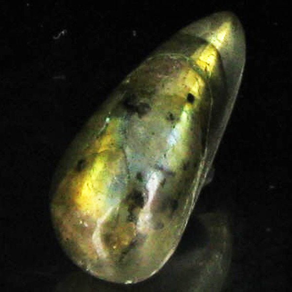 10.44ct RARE Translucent Labradorite Cabochon: Excellent Piece; well colored and cut; with treatment