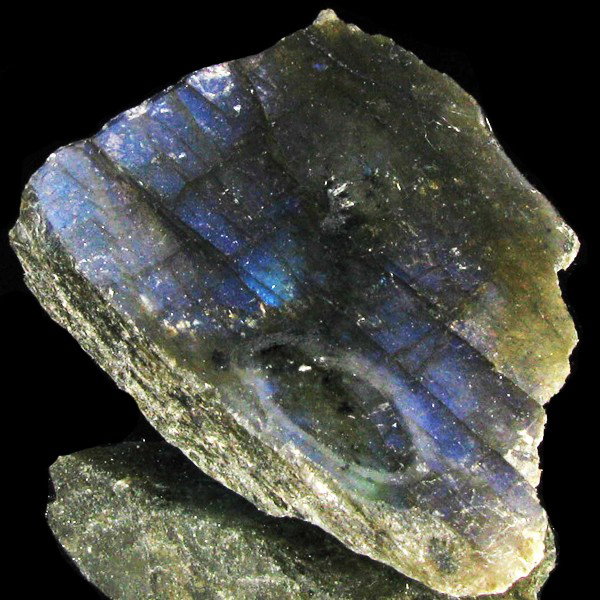 154ct Flashy Peacock Color Labradorite Slab: Excellent and well colored; with treatment