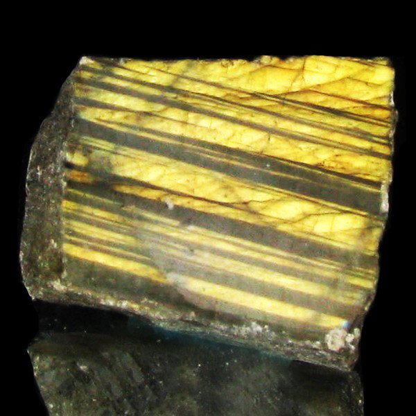 45.95ct Flashy Peacock Color Labradorite Slab: Excellent and well colored; with treatment