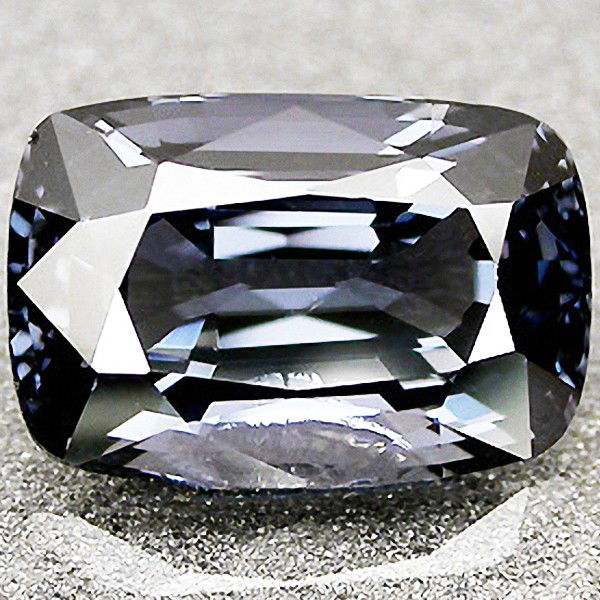 5ct Natural Silver Blue Spinel: Excellent piece; well cut and colored; with treatment