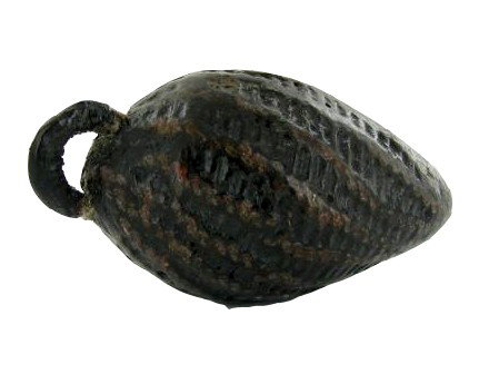 Handcarved Nut Good Luck Amulet: Nice handcarved piece; 2"