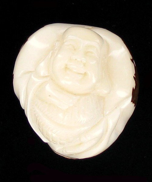 Chinese Handcarved Tagua Ivory Nut: Excellent handcarved piece; 2"