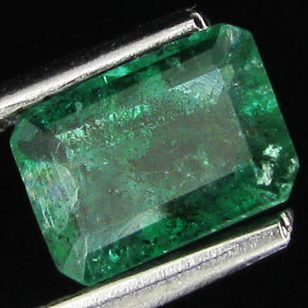 .93ct Octagon Emerald Deep Green Colombia: Excellent piece; Well cut and colored; with treatment