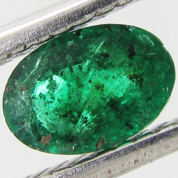 0.39ct Colombian Emerald Oval: Excellent piece; well cut & colored; with treatment