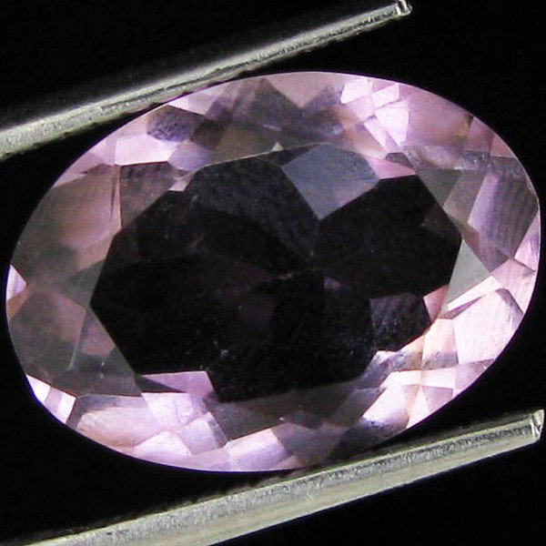 4.85ct Purple Amethyst Oval: Excellent piece; well cut and colored; with treatment