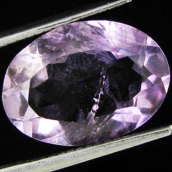 5.09ct Purple Amethyst Oval: Excellent piece; well cut and colored; with treatment