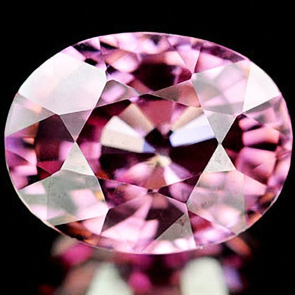 3.09ct Clean Oval Purple Pink Zircon: Excellent piece; Well cut and colored; with treatment