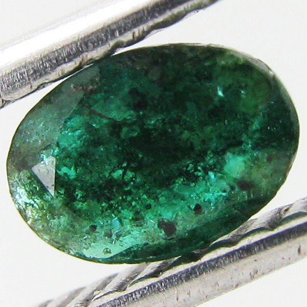 0.4ct Colombian Emerald Oval: Excellent piece; well cut & colored; with treatment