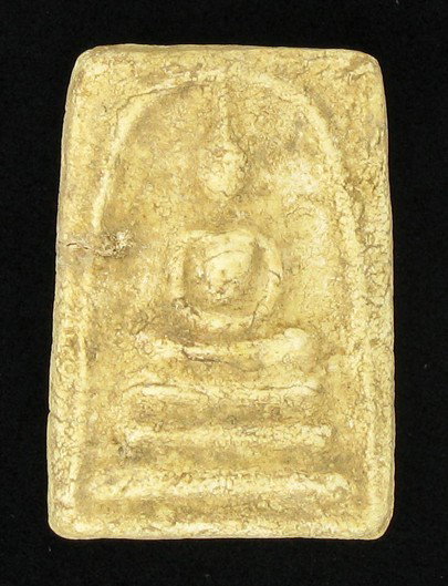 Antique Thai Clay Amulet 1920s Prat Som Det: Scarce piece