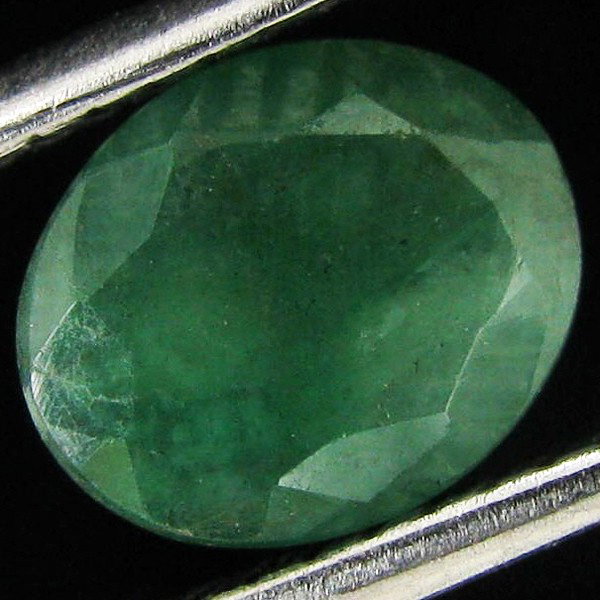 1.08ct Colombian Emerald Oval: Excellent piece; well cut & colored; with treatment