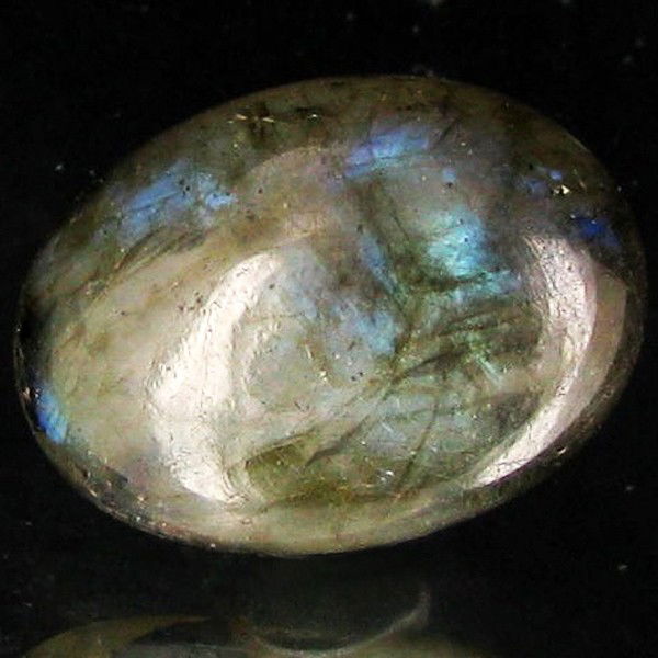 26.06ct RARE Translucent Labradorite Cabochon: Excellent Piece; well colored and cut; with treatment