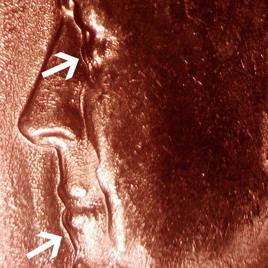 JFK Half Dollar Obverse Error: AU condition with strong obverse doubling