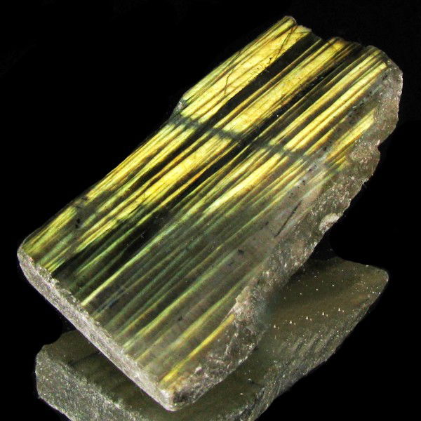 94.35ct Flashy Peacock Color Labradorite Slab: Excellent and well colored; with treatment