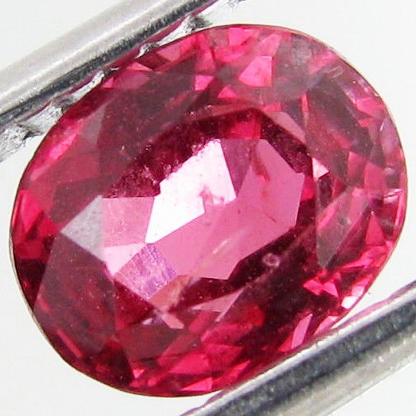 0.97ct Mogok Pink Spinel Oval: Excellent piece; well cut & colored; with treatment