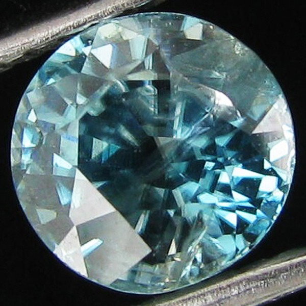 1.73ct Natural Blue Zircon Cambodia: Excellent piece; well cut and colored; with treatment