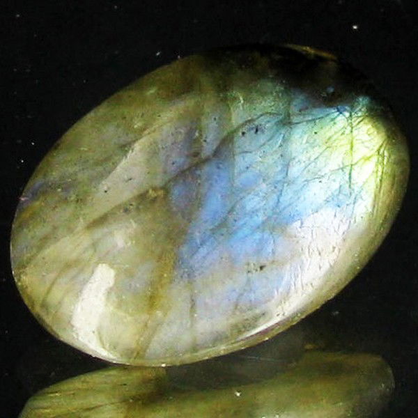 15.64ct RARE Translucent Labradorite Cabochon: Excellent Piece; well colored and cut; with treatment