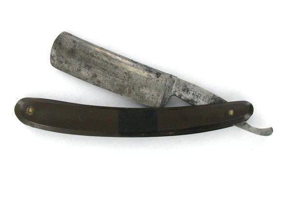 Antique Rodgers Bone Handle Razor: Excellent antique piece; 10" open